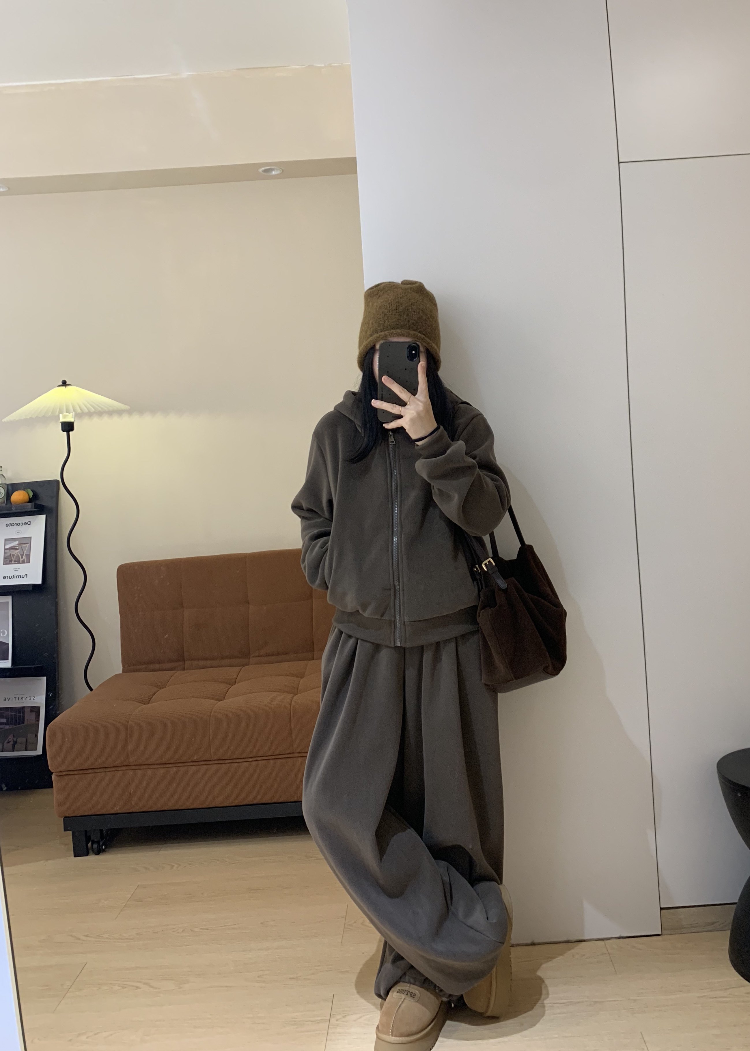 松弛感加厚夹棉环保皮草马甲连帽卫衣阔腿裤三件套装秋冬女装,淘宝优惠券,粉丝福利购,淘宝优惠卷