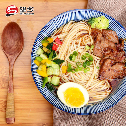 望乡鸡蛋挂面800g*3袋方便速食挂面鸡蛋面条山东面条批发包邮 - 图1