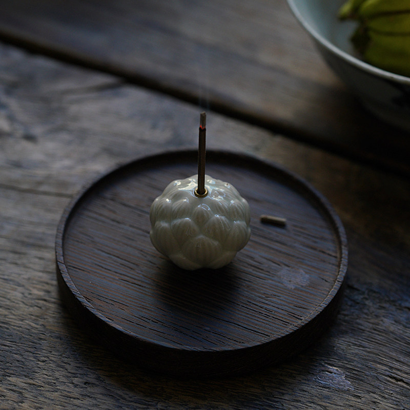 陶瓷莲花香插香薰炉香炉线香底座家用室内香托托盘香座檀香小摆件,淘宝优惠券,粉丝福利购,淘宝优惠卷