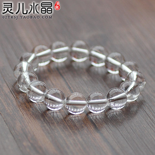 【买一送一】7A级全净体白水晶手链 正品天然男女白色手串仙女 - 图1
