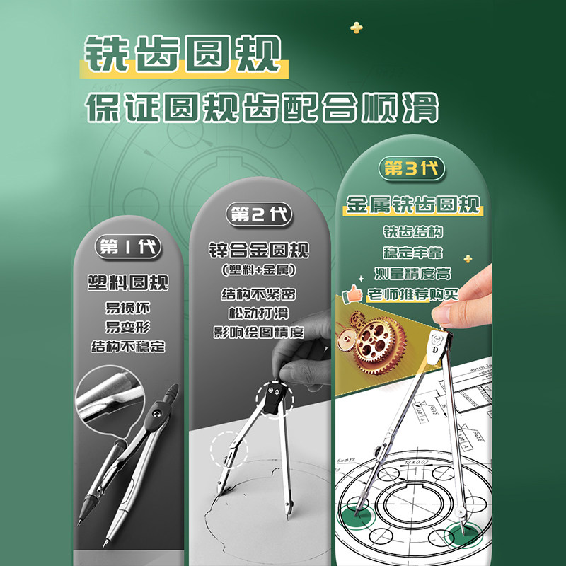 英雄机械制图工具H616土木工程制图H252绘图工具包绘图建筑工图做图作图画图组合大学生实用尺规专业圆规套装,淘宝优惠券,粉丝福利购,淘宝优惠卷