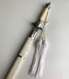 Белый меч Тай Чи, утренняя практика, тренировка по боевым искусствам, мягкий меч, звенящий меч, танцевальная фотография, костюм, для детей и взрослых, незаточенный