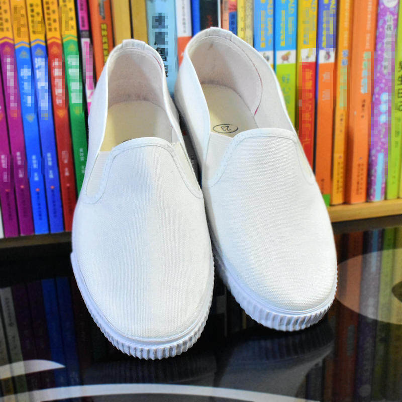 亲子白网运动鞋男小白鞋女童白球鞋劳保儿童节学生防滑农村白事鞋