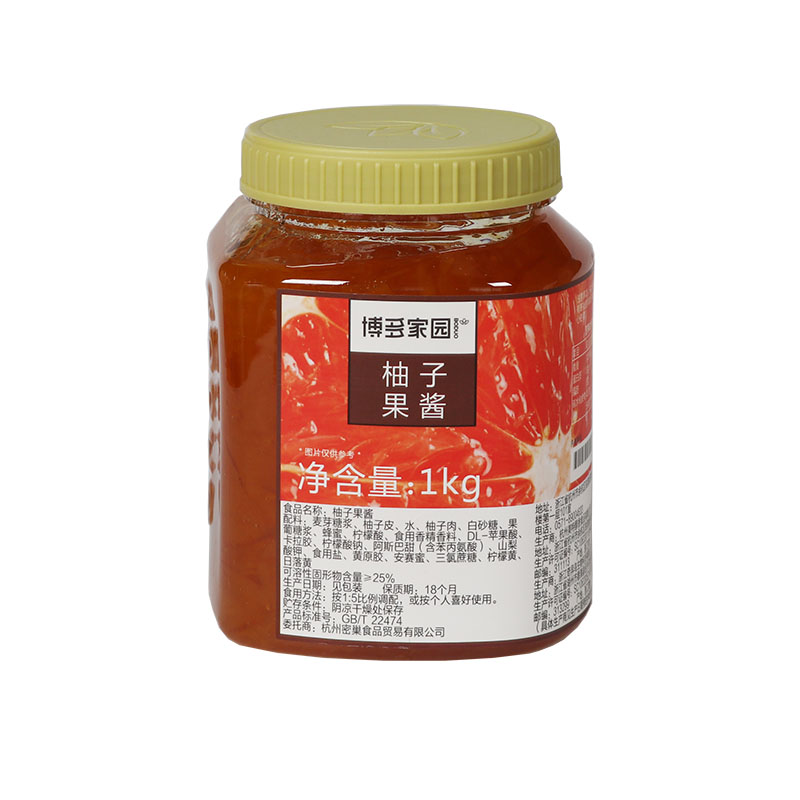 博多家园柚子果酱1kg蜂蜜柚子茶饮料奶茶店果汁饮品原料冬季热饮 - 图3