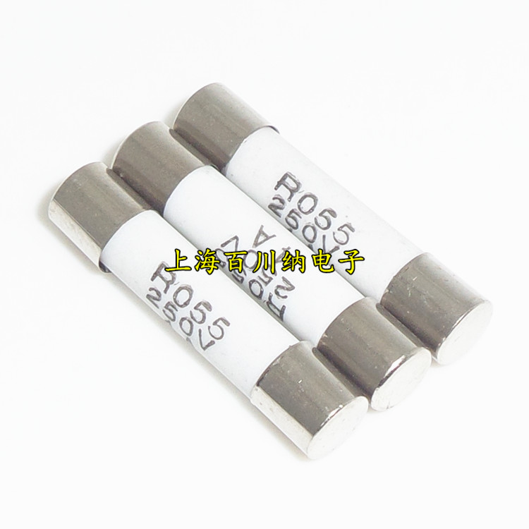 RO55熔断器 R055陶瓷保险丝管 250V 0.5A 1A 2A 3A 4A 5A 5X25mm-图0