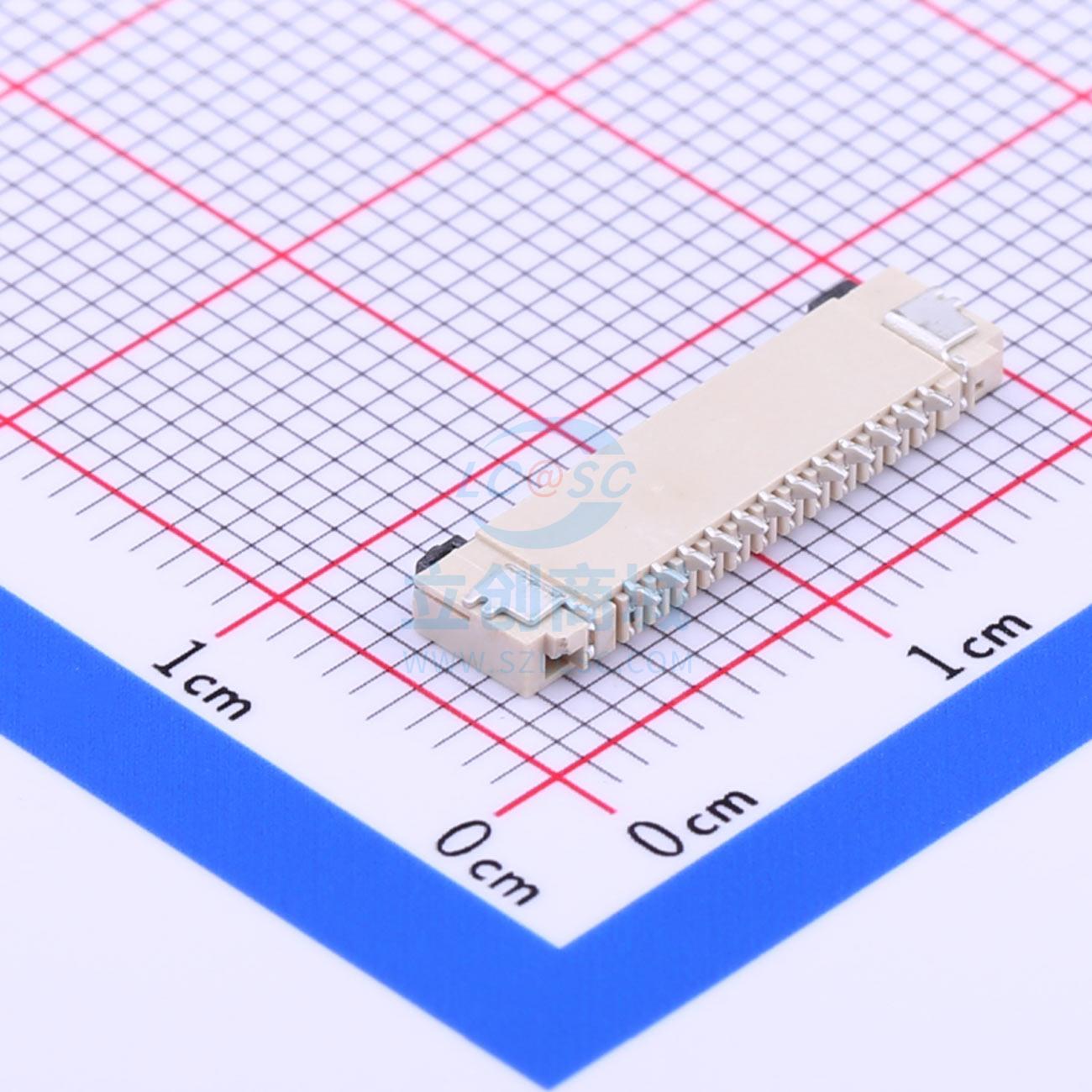 AFA01-S12FCC-00 FFC/FPC连接器 1mm P数:12翻盖式下接-图0