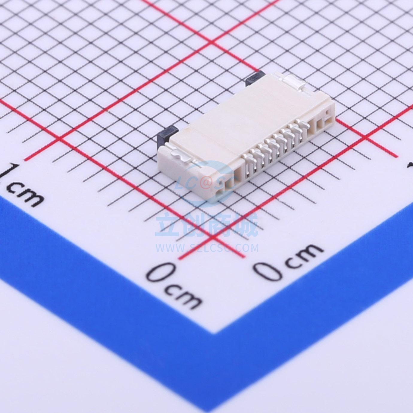 AFC30-S08FCC-00 FFC/FPC连接器 0.5mm P数:8 翻盖式 下接 - 图0