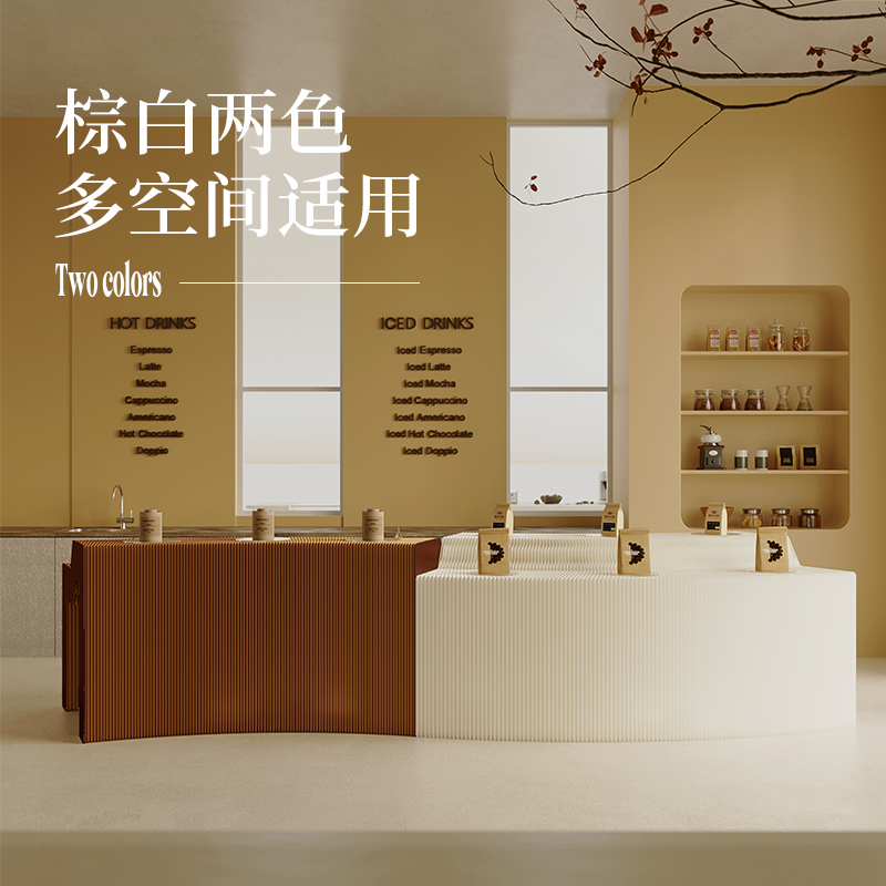 十八纸商用展示柜山水展架置物架中岛展示台定制展示货架产品陈列-图1