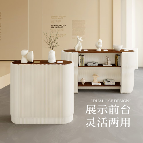 十八纸格栅展架商品展示台橱窗展示架陈列货架收纳展柜落地装饰台 - 图0