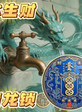 【龙头靠窗】窗边水龙洗衣机厨房阳台水龙头 青龙招财祈福摆件