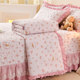 夹棉床盖四件套全棉公主风韩版床裙四季通用加厚床单纯棉夏被床上