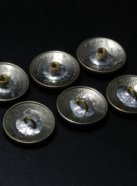 手工制作复古养牛硬币扣真币扣财布扣美分扣 袋鼠 30MM 红铜材质