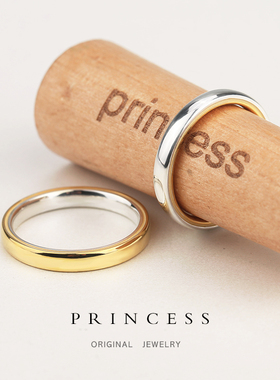 原创设计情侣999足银手工戒指