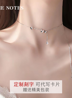 999银项链锁骨链蝴蝶女2022新款