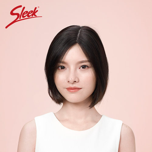 sleek假发片女八字空气刘海U型发片前额头顶补发真发无痕遮白发块 - 图3