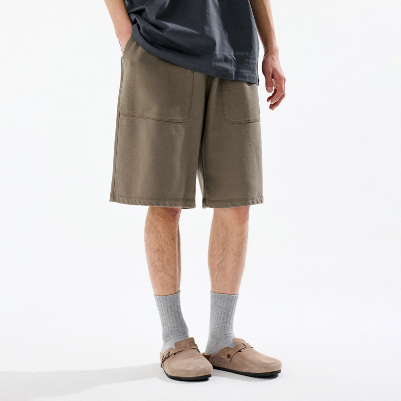 BENPANDA新款明线短裤男2025夏季洗水运动大口袋五分直筒休闲卫裤,淘宝优惠券,粉丝福利购,淘宝优惠卷