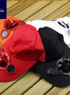 New Solar Power Hat Cap Cooling Cool Fan for golf Baseball