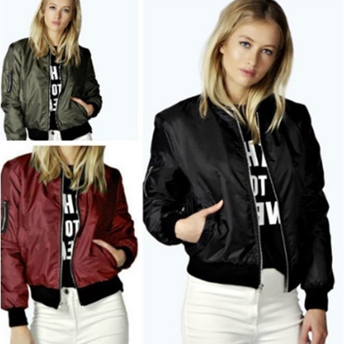 2018 Spring Autumn Women Thin Jacket Tops Bomber coat女外套 - 图0