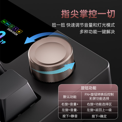 狼途LT95机械键盘客制化无线三模蓝牙办公游戏侧刻键帽电竞专用 - 图0