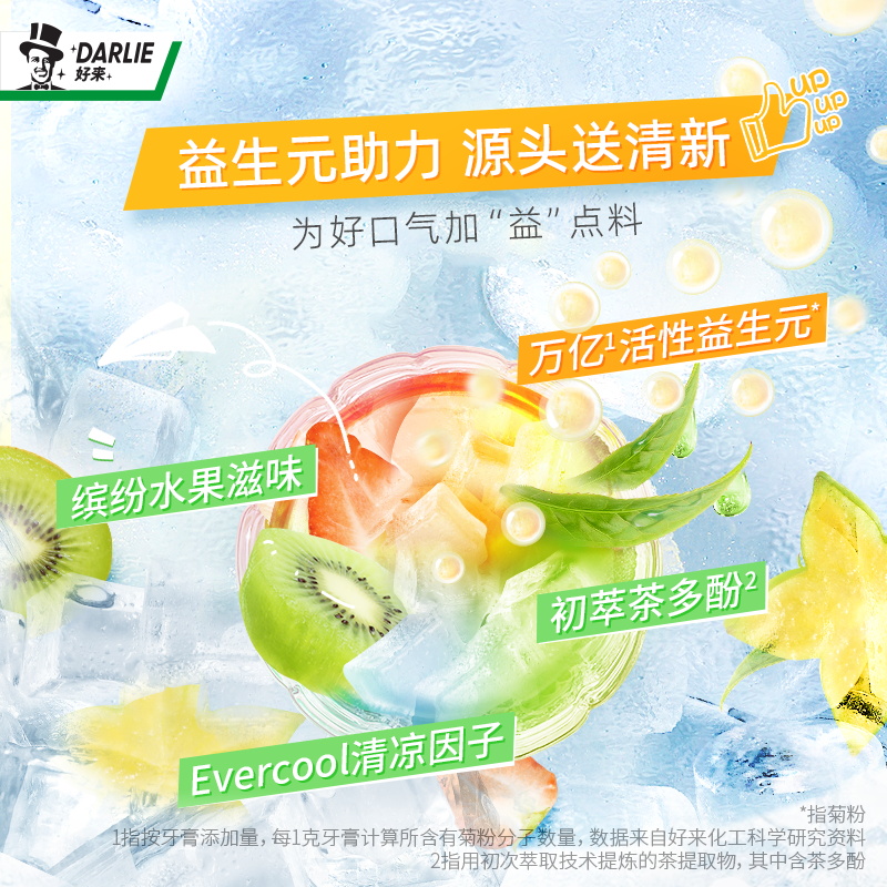 darlie好来黑人小茶管小支含氟牙膏 DARLIE好来牙膏