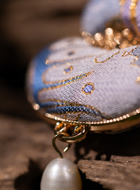 南京云锦研究所博物馆福运葫芦织锦项链新中式毛衣链国风礼物挂坠