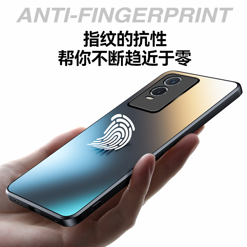 适用vivoy76s手机壳新款vivoy73s保护套V2156A超薄磨砂vivo y70s手机套全包防摔voviy步步高高档高级感男外壳