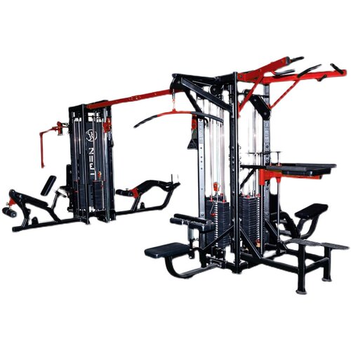 军霞JX-3050八人站位商用综合力量训练组合健身房多功能运动器材 - 图3