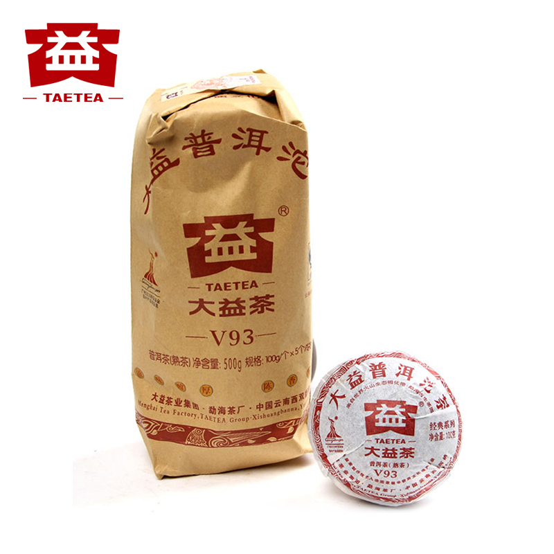 大益茶叶 2010年002批 V93 沱茶 普洱茶熟茶 500克 勐海茶厂 - 图0