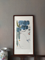 Lou Shi Bai think twice about frame 49x94 cm Tea room Book room hanging painting (in kind)