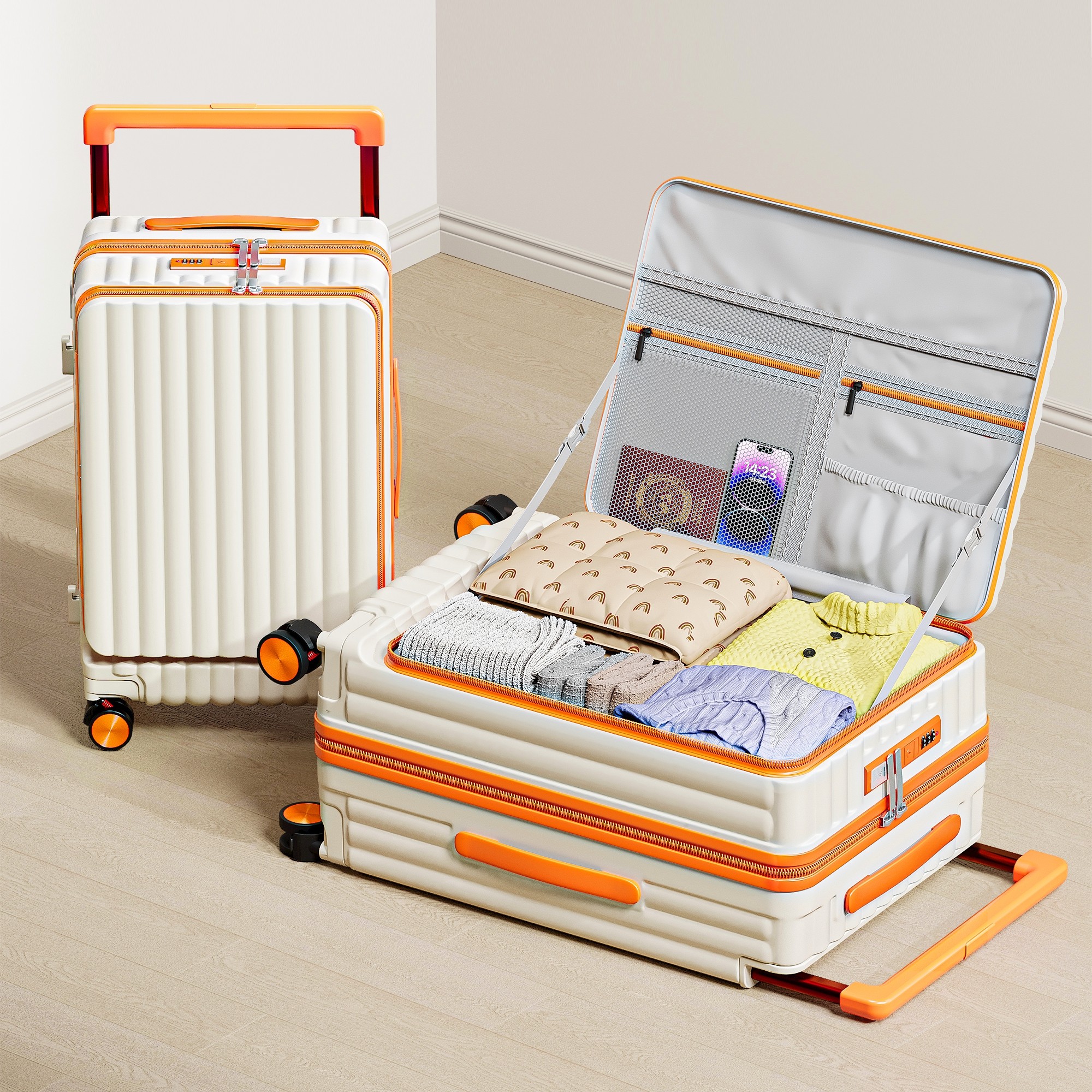 行李箱2025新款侧开盖旅行箱大容量28宽拉杆密码箱20寸小型登机箱,淘宝优惠券,粉丝福利购,淘宝优惠卷