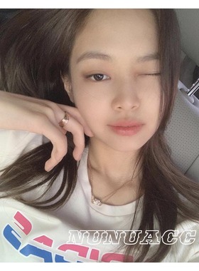 金智妮格纹李现易烊千玺同款戒指