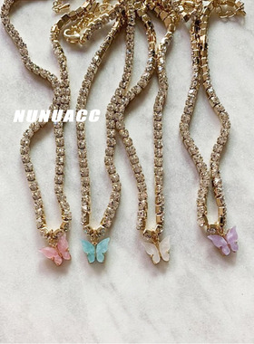 金智妮虞书欣同款项链ins风