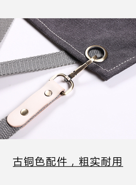 美发师围裙技师男女美发发型师理发师专用工作服染发焗油围布工服