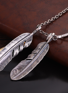 纯银太角链男高桥吾郎毛衣链项链