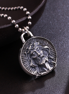 s925银饰复古泰银项链男士潮男