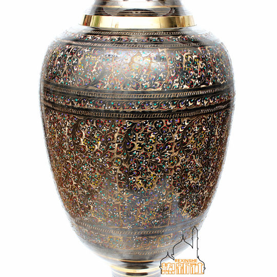 Pakistani bronze floor-standing vase home large