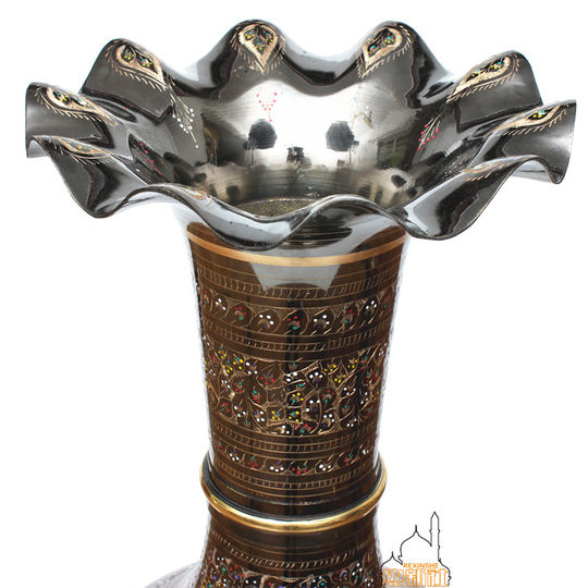 Pakistani bronze floor-standing vase home large