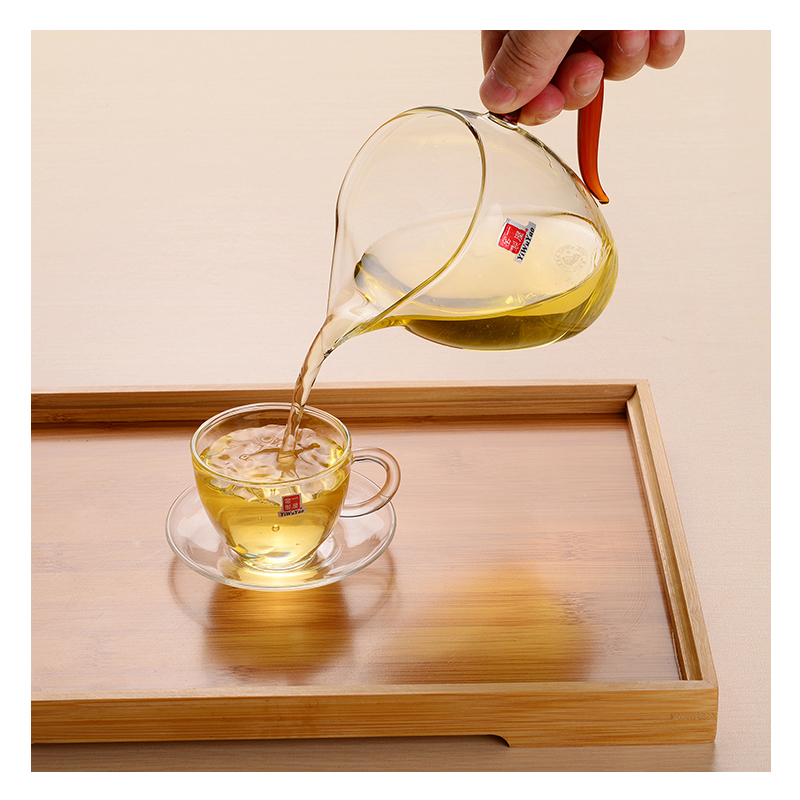 一屋窑玻璃茶具功夫茶公道杯手工耐热高温茶海加厚分茶器蜂鸟公杯 - 图2