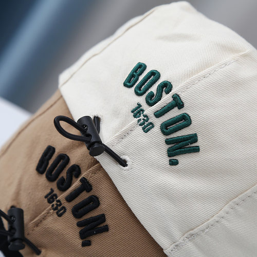 宝宝韩版帽子春秋季洋气前进帽男童贝雷帽可调节百搭鸭舌帽穿搭帽 - 图1