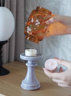 香薰烛台礼盒蜡烛中式室氛围礼物