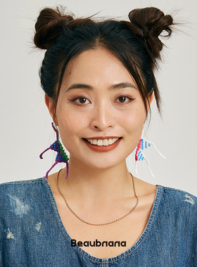 小黄香蕉手钩比基尼耳环