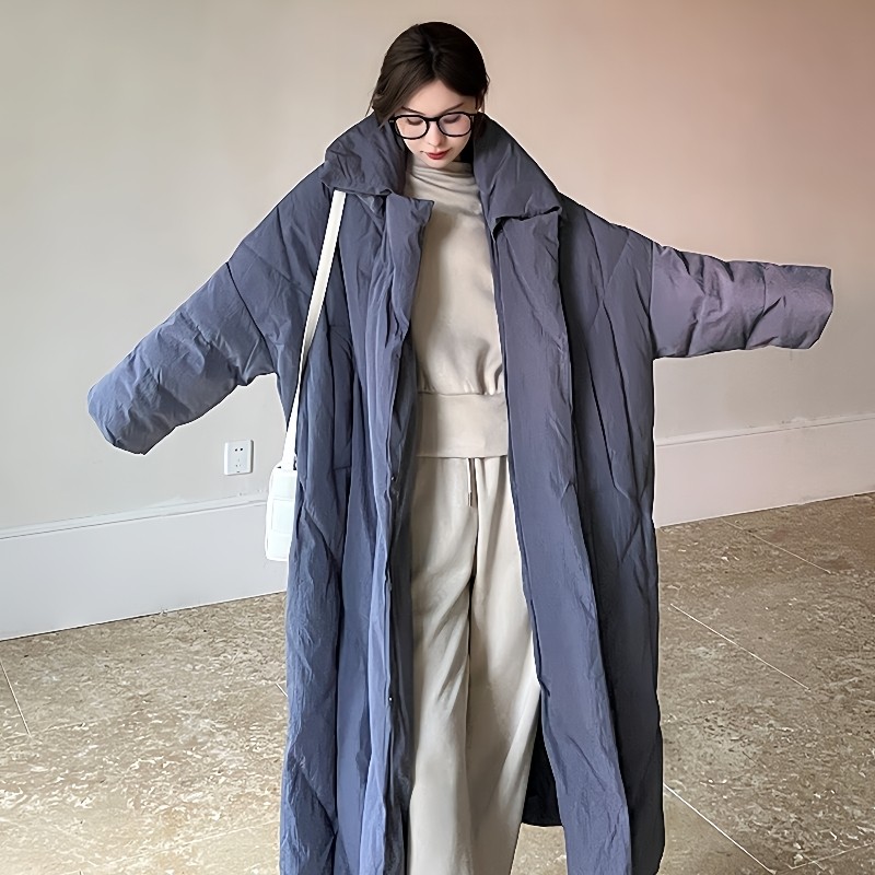 2025年新款女冬季过膝中长款棉服宽松大被子加厚棉衣棉袄时尚外套,淘宝优惠券,粉丝福利购,淘宝优惠卷