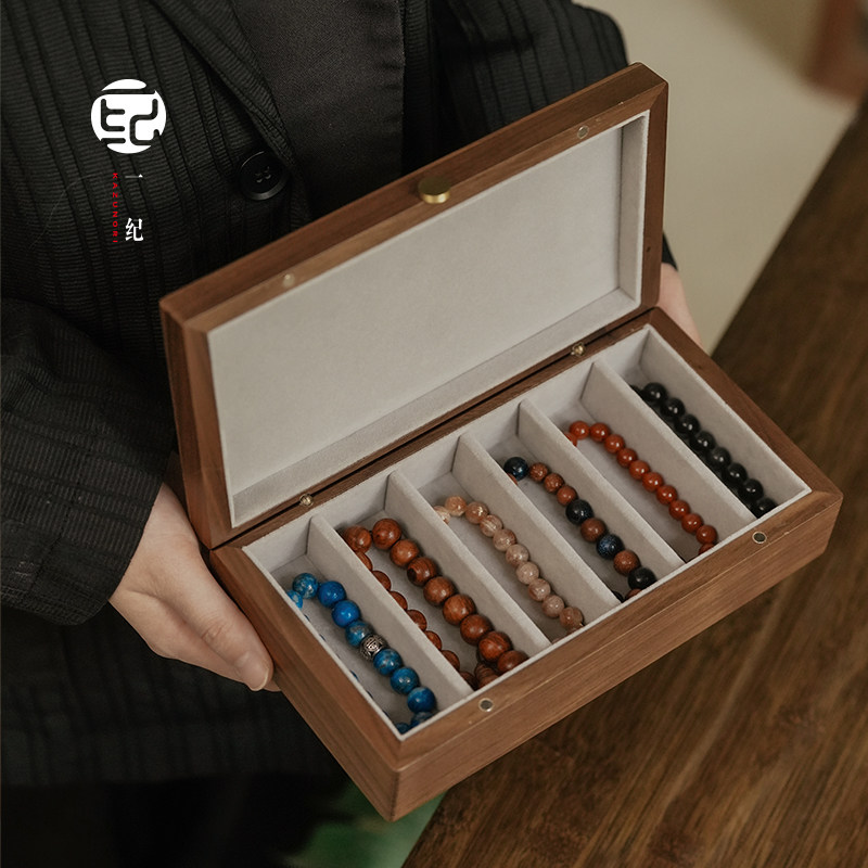 黑胡桃木书画专用印章收纳盒实木多格篆刻玉石料定制锦盒收藏箱,淘宝优惠券,粉丝福利购,淘宝优惠卷