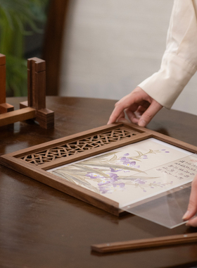 宋式美学屏风隔断装饰摆件桌面