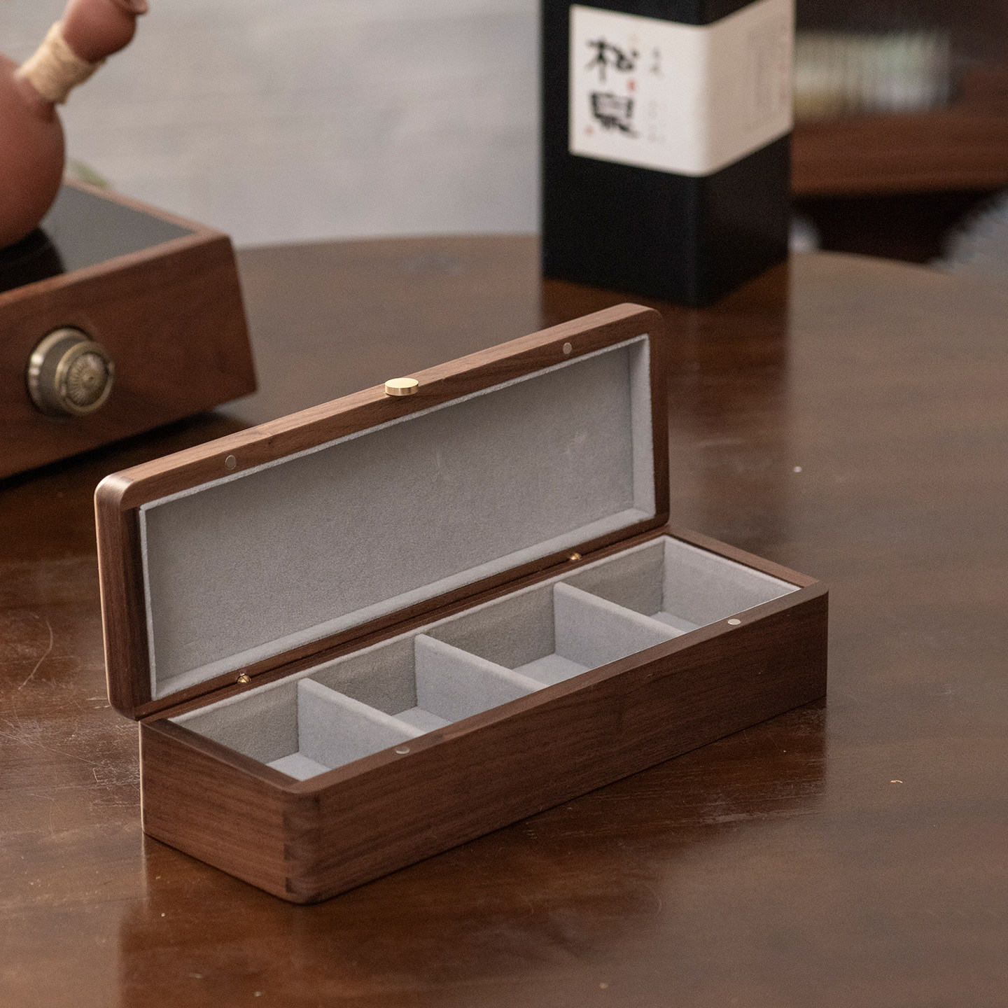 一纪核桃收纳盒高端文玩专用核桃收纳盒实木防尘多格内衬首饰盒子,淘宝优惠券,粉丝福利购,淘宝优惠卷