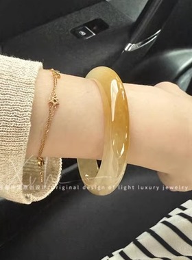 【吸金保平安】巨显白天然玉镯