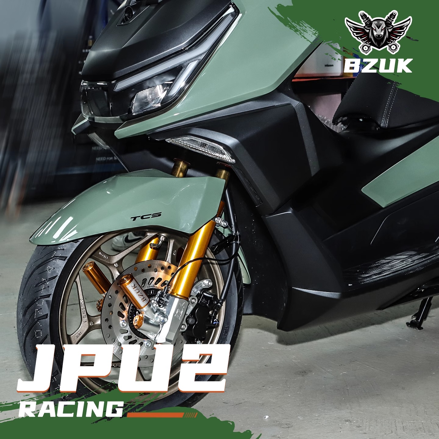 巴祖卡JPU2前减震适用本田PCX160 NS150GX NWG150改装阻尼避震器 - 图1