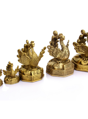 铜四方神摆件青龙白虎朱雀玄武办公室装饰品摆件开业礼品