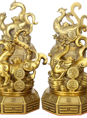 八卦青龙白虎朱雀玄武摆件四神兽