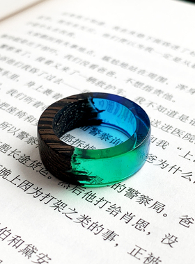 手工指环星辰树脂创意定制指环